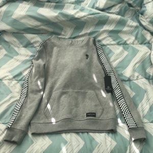 gray hoodie